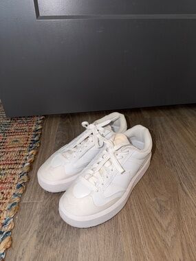 New Balance Women's White Low-Top Sneakers - Minimal Casual Style